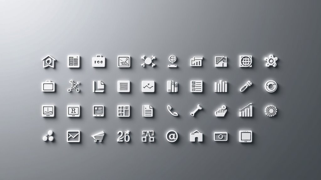 align icons precisely consistently