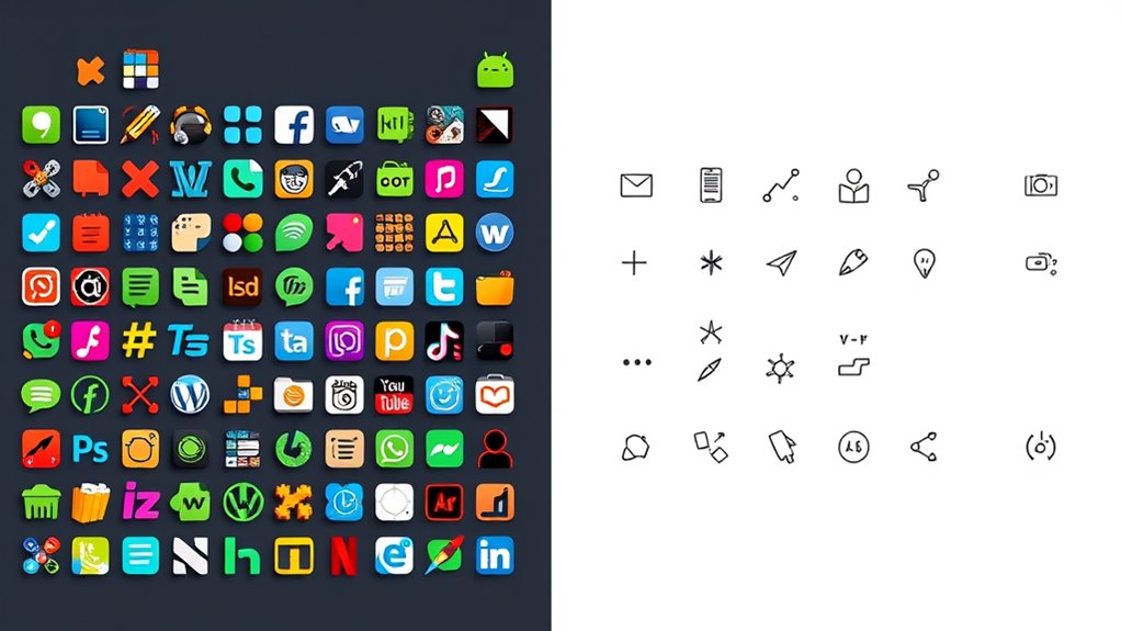choose icons based on needs