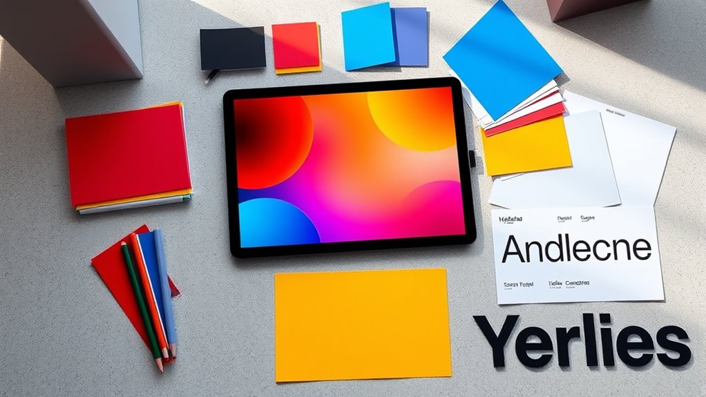color typography sustainability trust