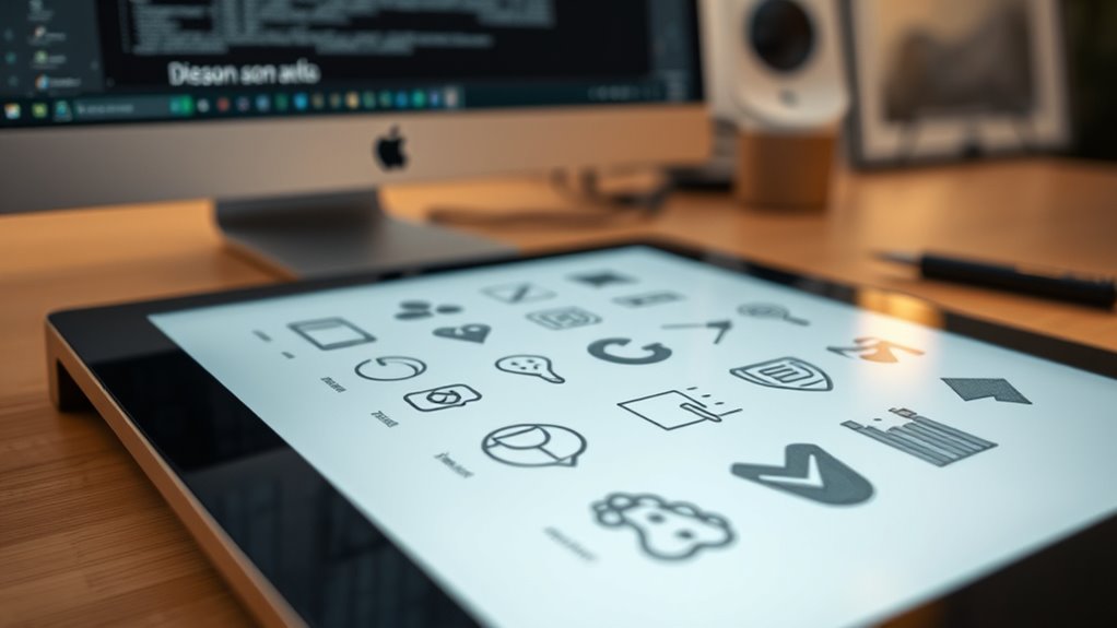 consistent scalable icon design