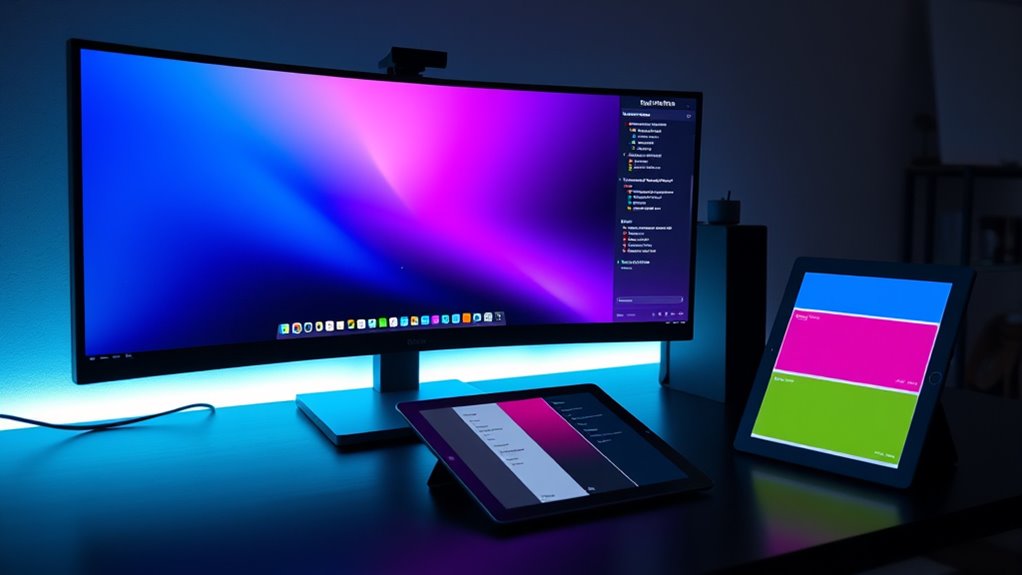 contrast colors user comfort