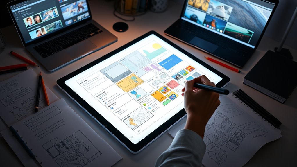 create visual script plan