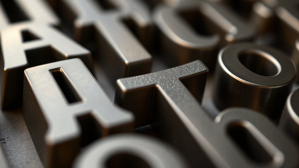 elegant curvilinear letterforms