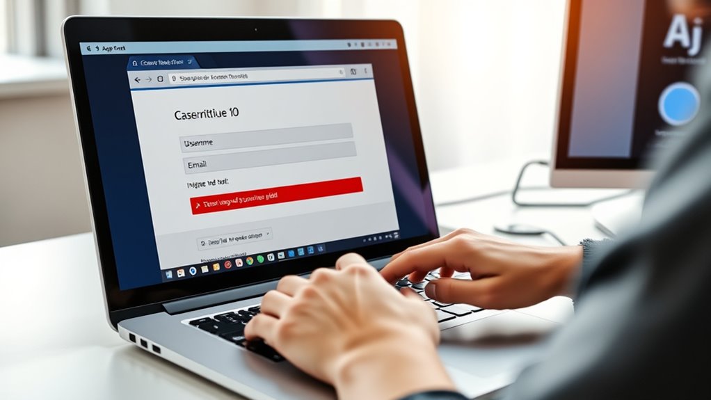 error messages with accessible validation
