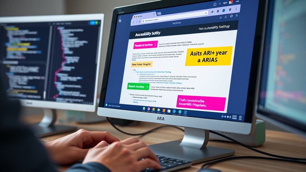 integrate aria with comprehensive accessibility