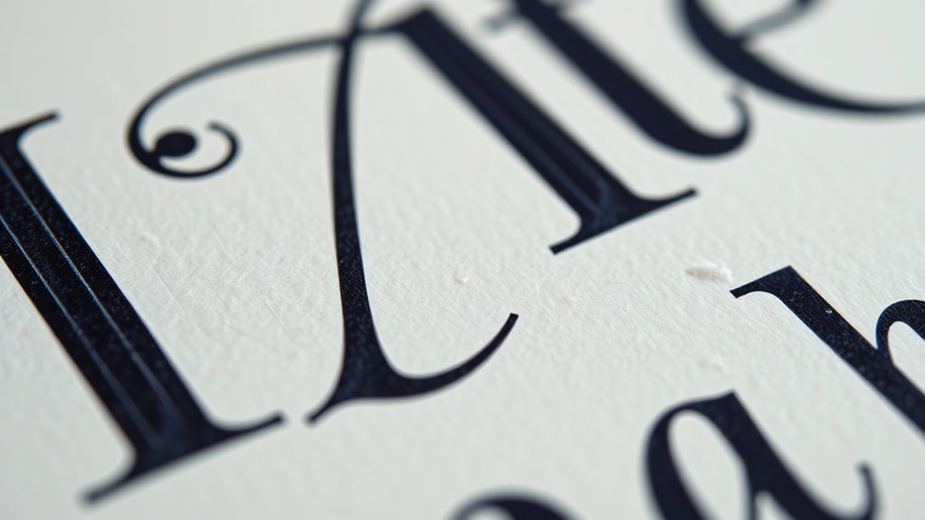 ligatures improve text flow