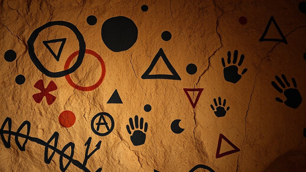 primitive cave art symbols
