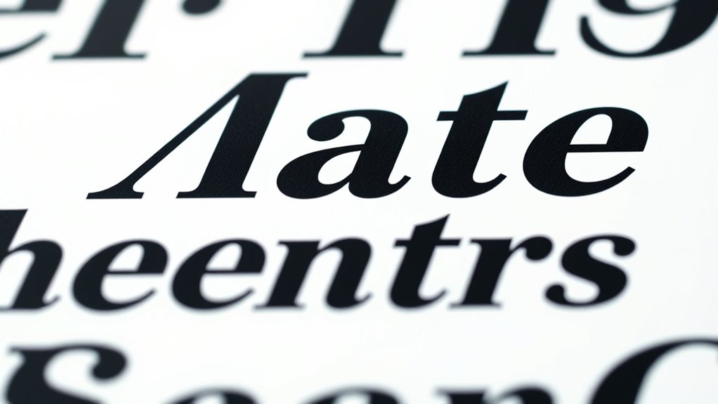 refined balanced cohesive typography