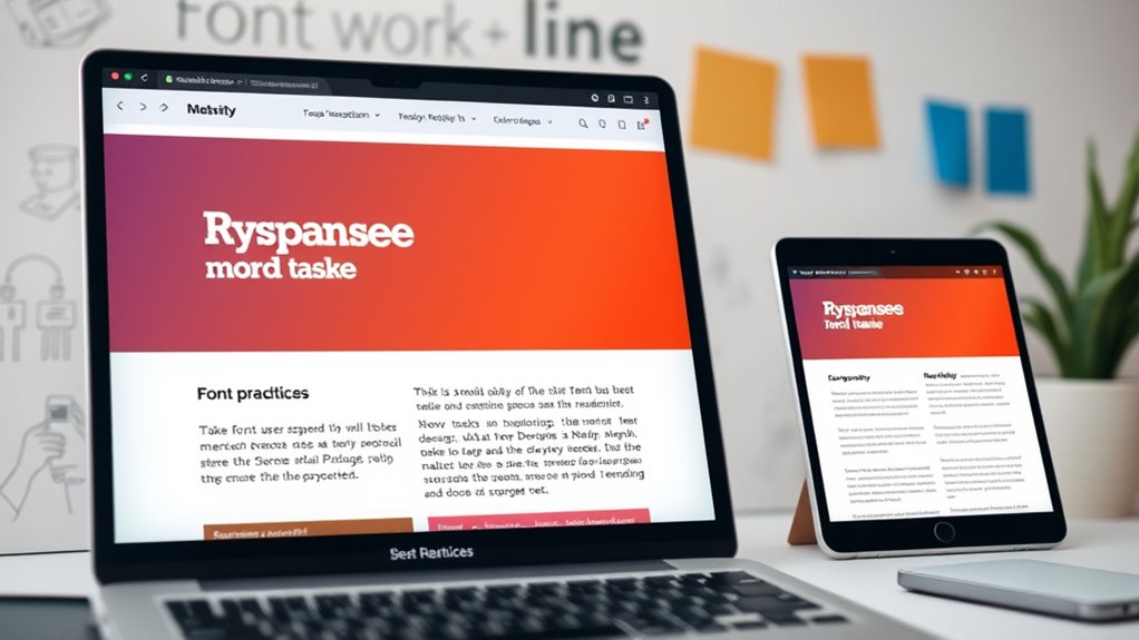 scalable consistent font choices
