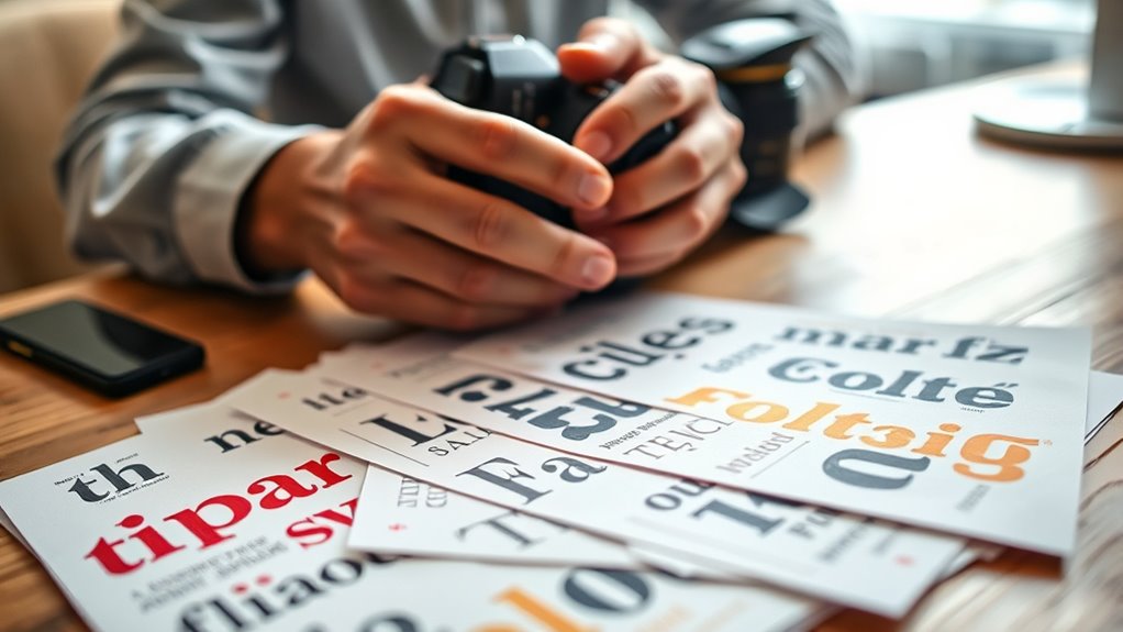 selecting the appropriate print font