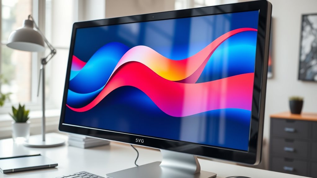 sharp scalable pixel free visuals