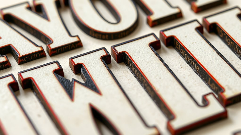 typography part definitions
