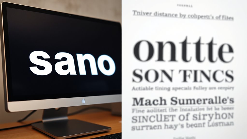 typography readability across distances