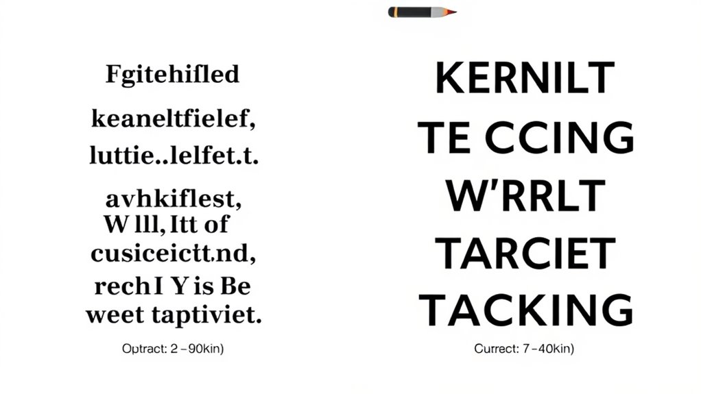understand kerning versus tracking