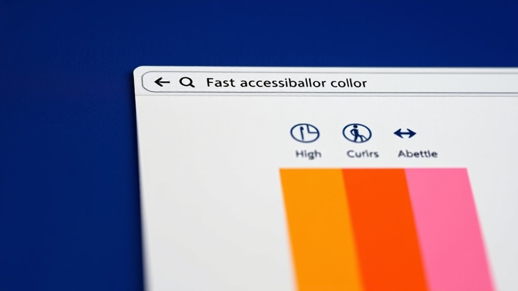 use high contrast colors wisely