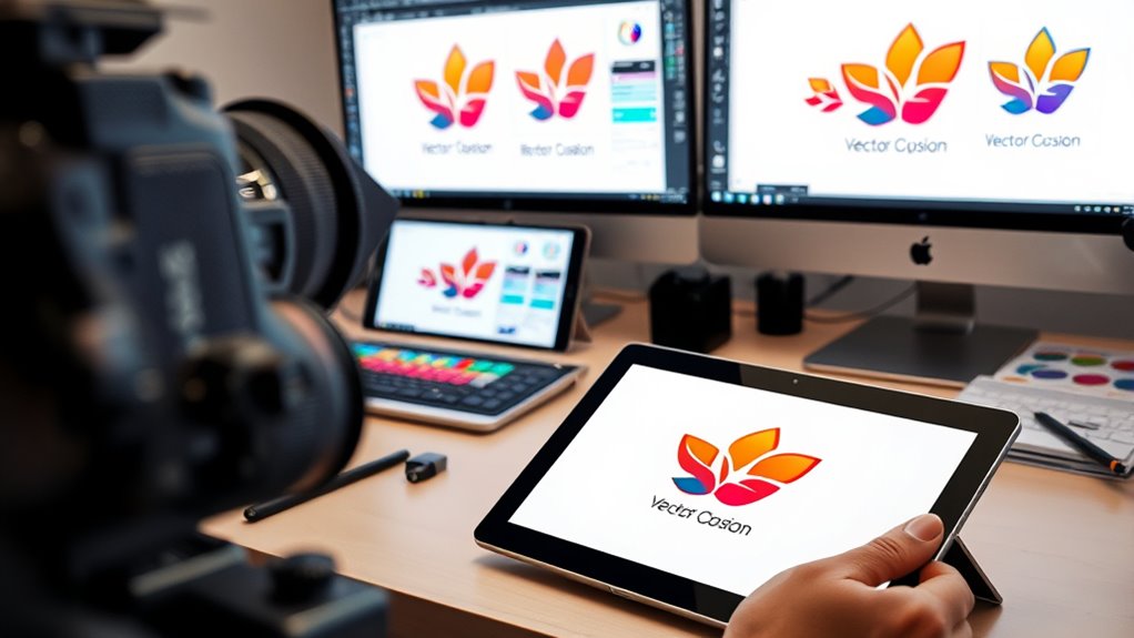 vector graphics enable scalable logos