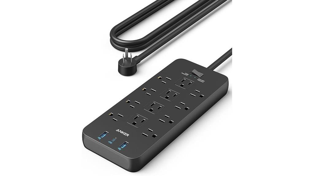 12 outlet usb surge protector
