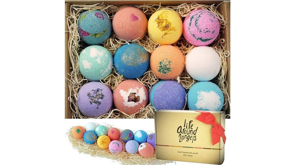 12 piece bath bomb set