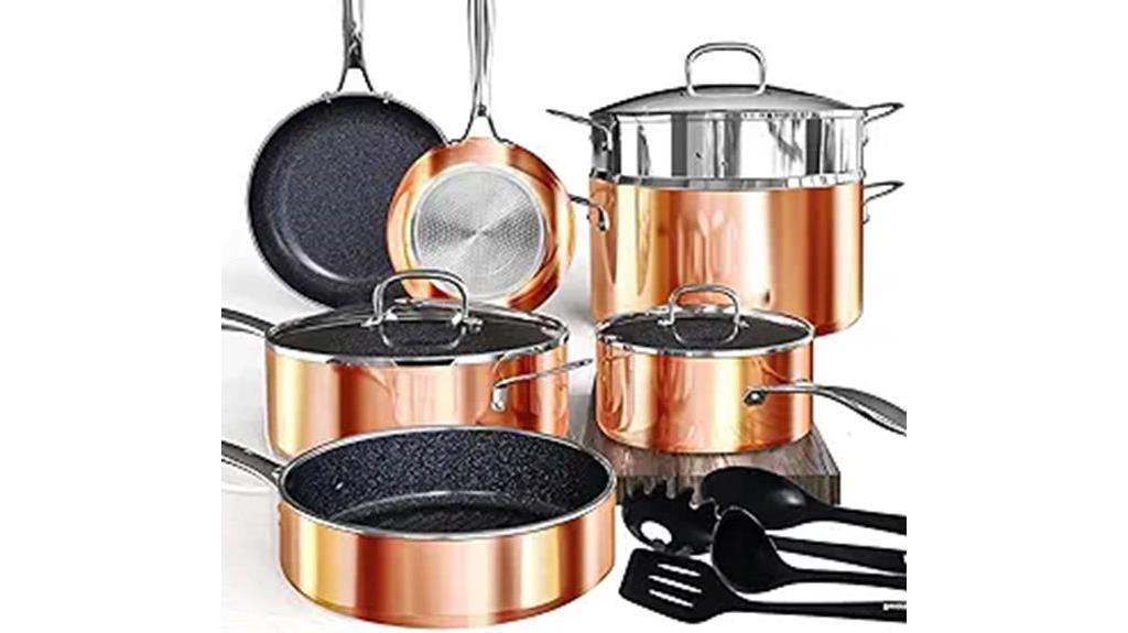 14 piece non stick cookware
