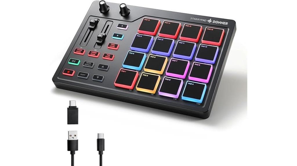 16 pad midi beat maker