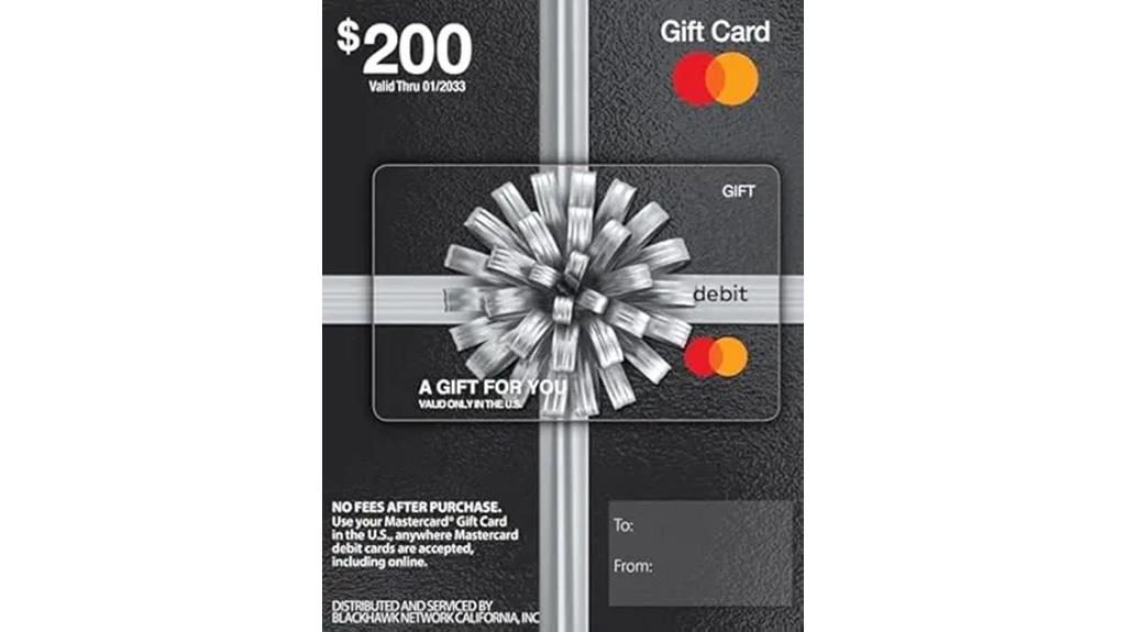 200 mastercard gift card