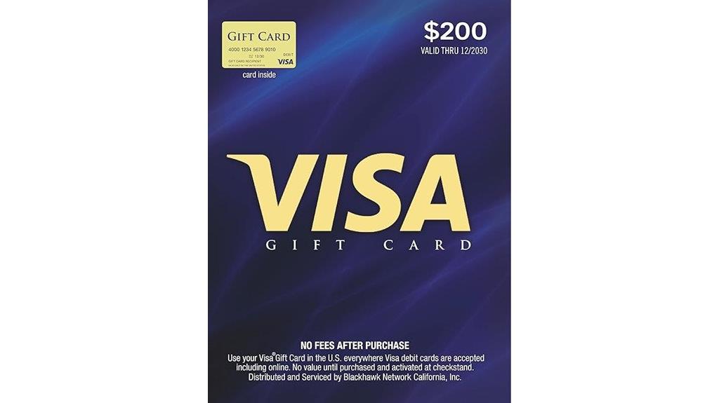 200 visa gift card