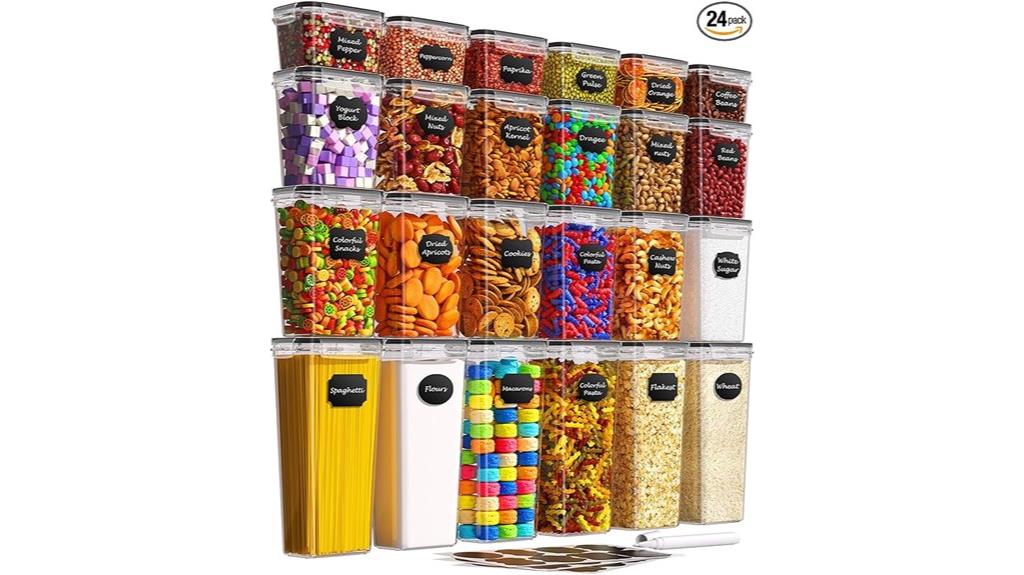 24 piece airtight container set