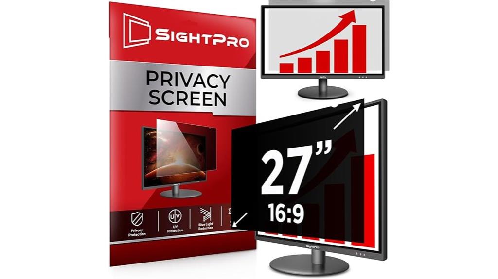 27 inch monitor privacy filter