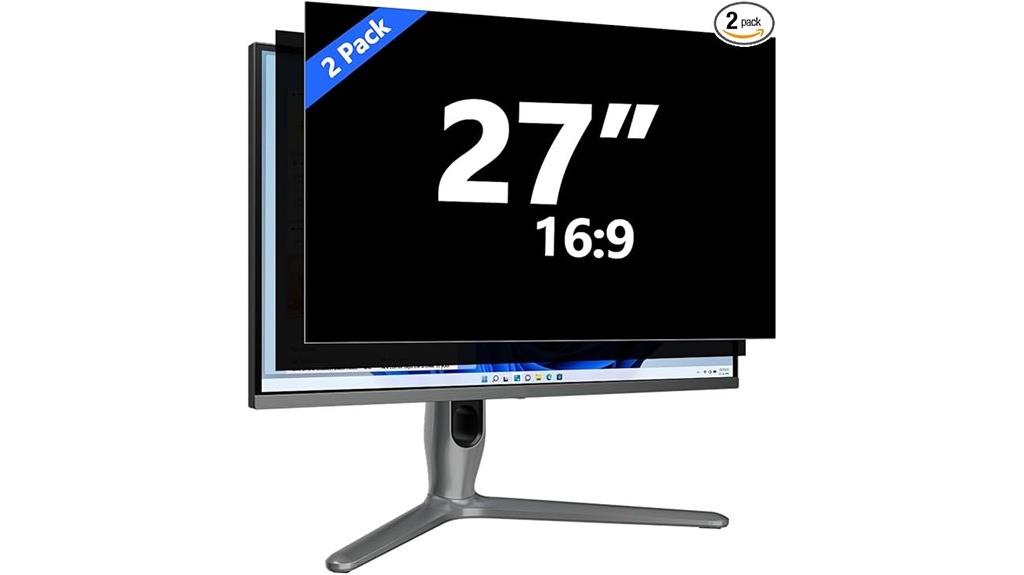 27 inch privacy monitor screen