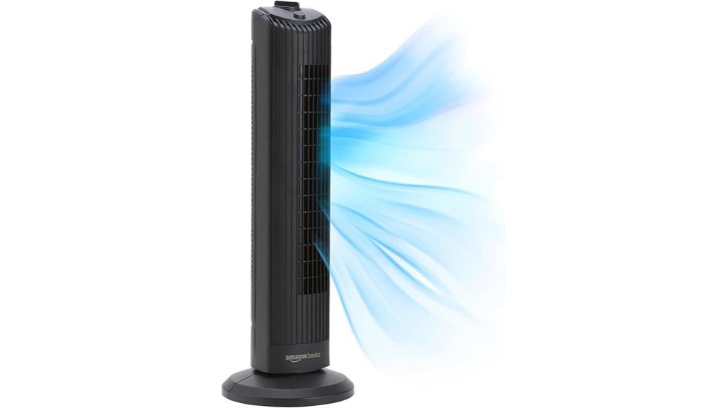 28 inch oscillating tower fan
