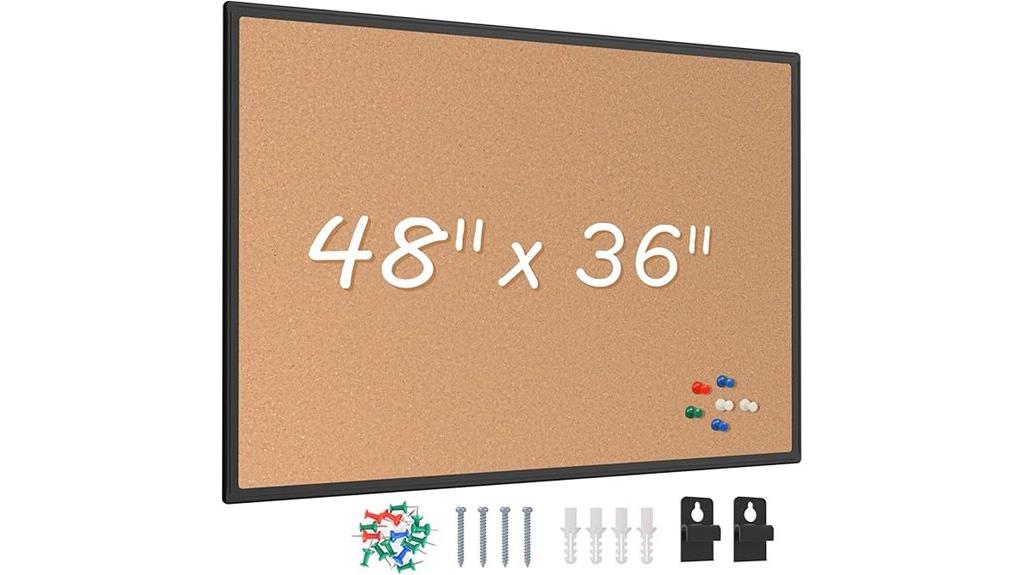 48x36 black corkboard frame