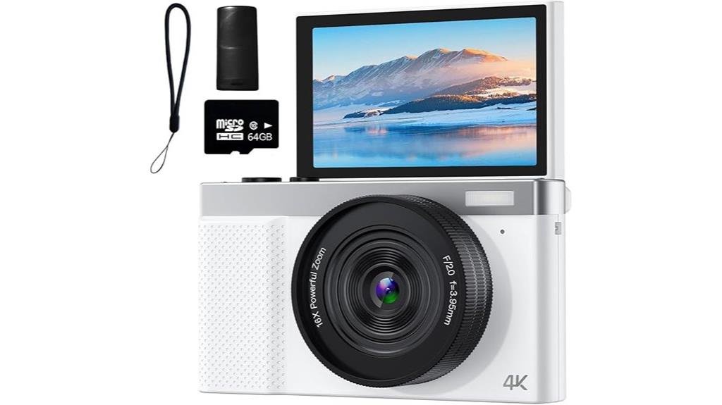 4k 64mp vlogging camera
