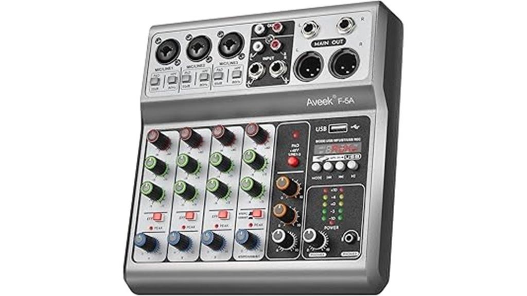 5 channel usb mixer