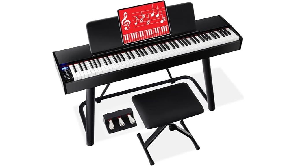 88 key digital piano package