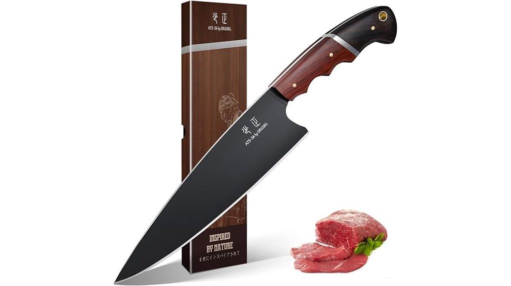 8 inch walnut handle knife