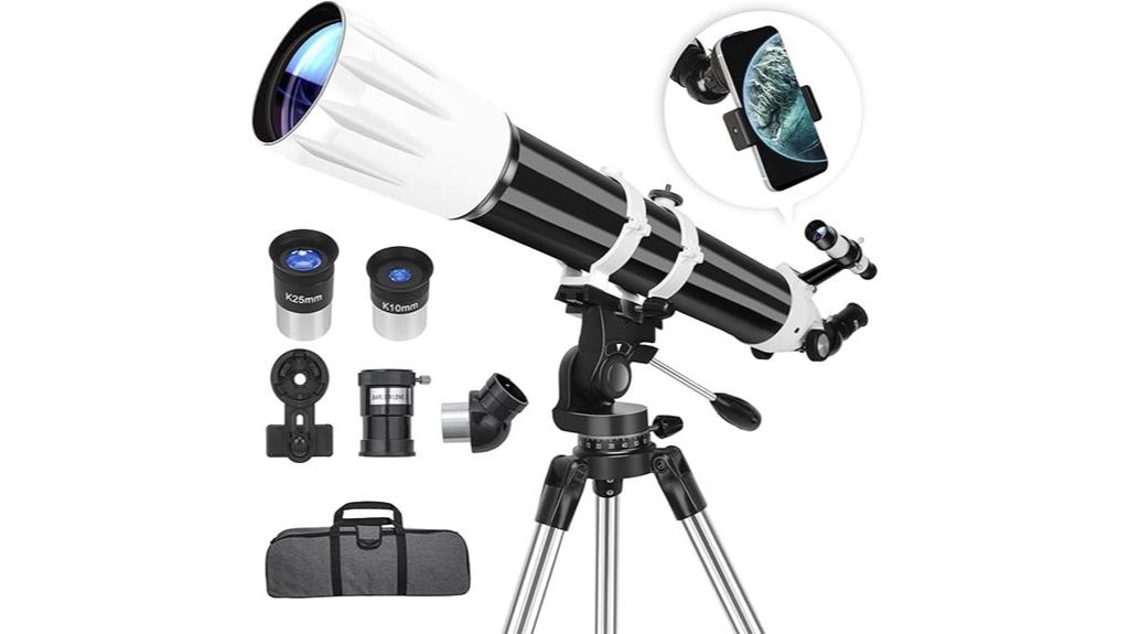 90mm aperture astronomical refractor