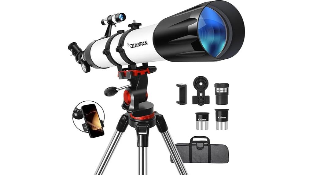 90mm aperture refractor