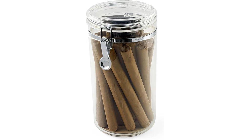 acrylic cigar jar capacity