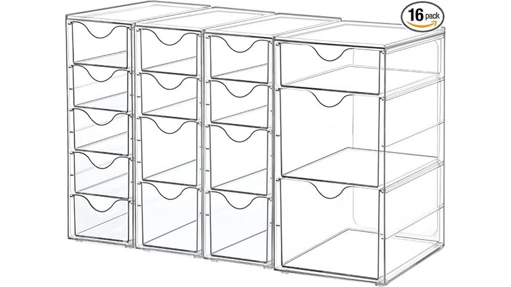 acrylic drawer organizer set