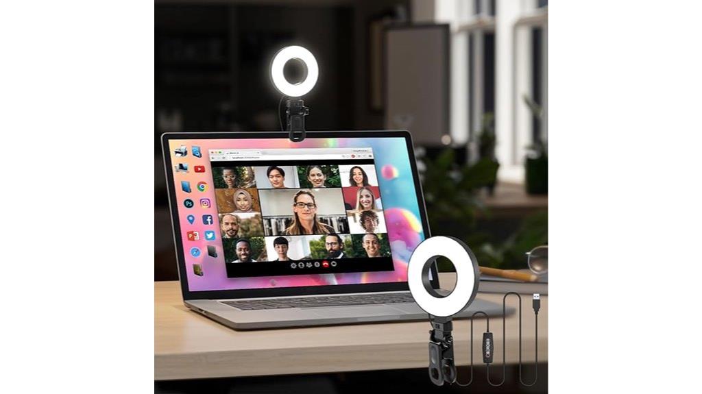 adjustable colorful ring light