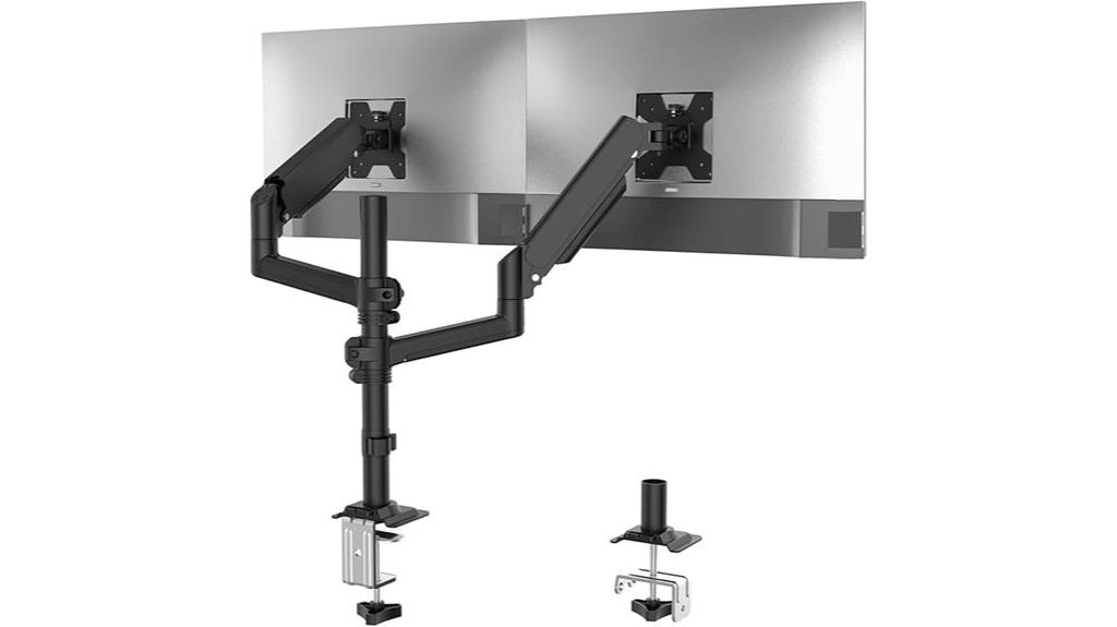 adjustable dual monitor mount