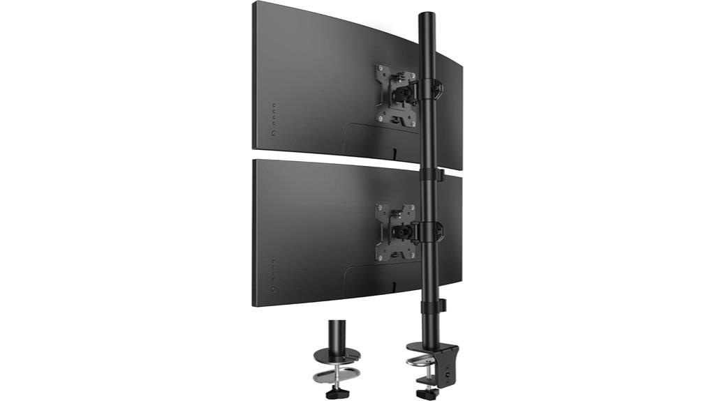 adjustable dual monitor mount