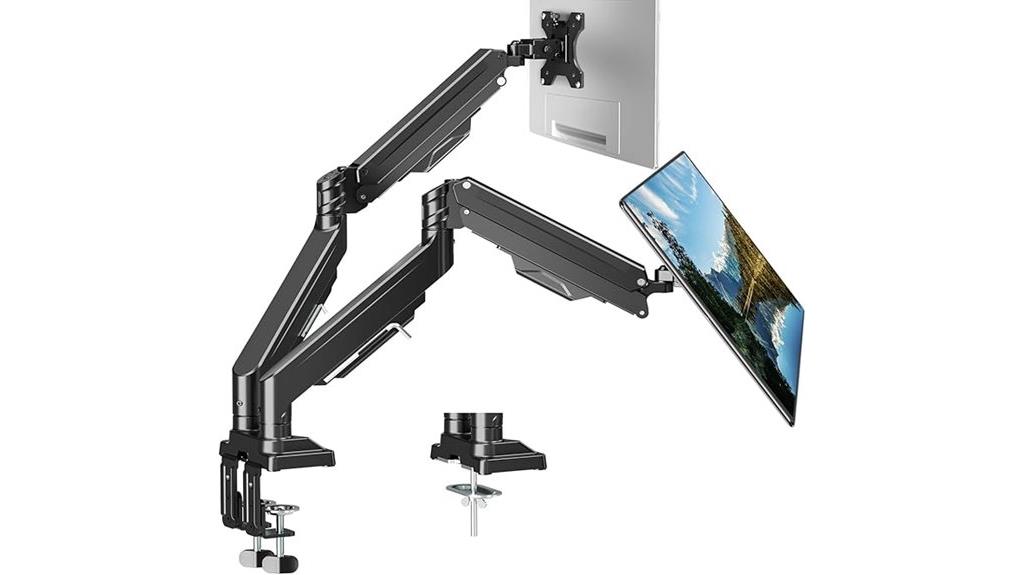 adjustable dual monitor stand