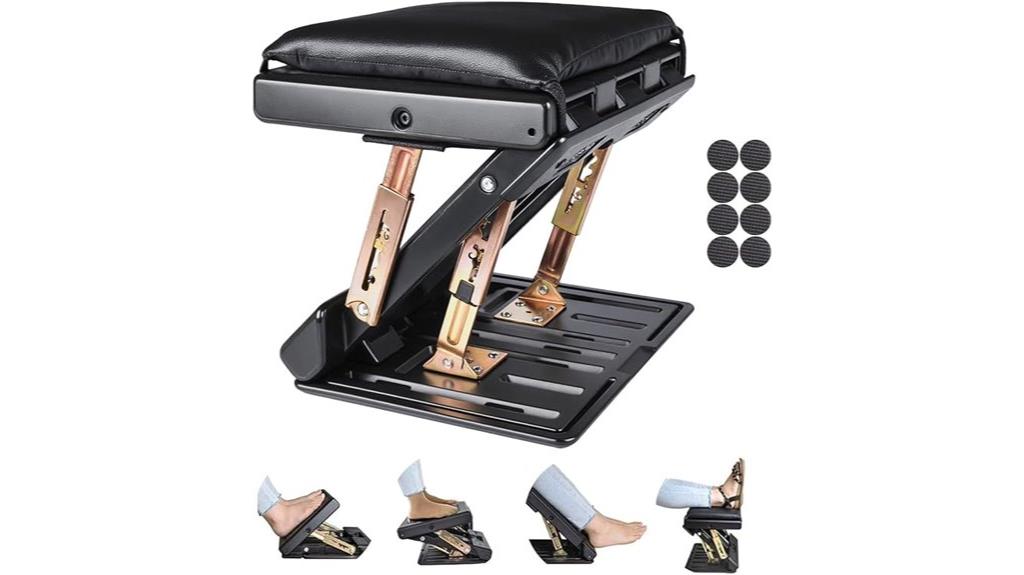adjustable foldable desk footrest
