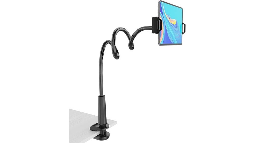 adjustable gooseneck tablet holder