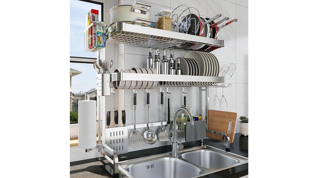 adjustable stainless steel organizer