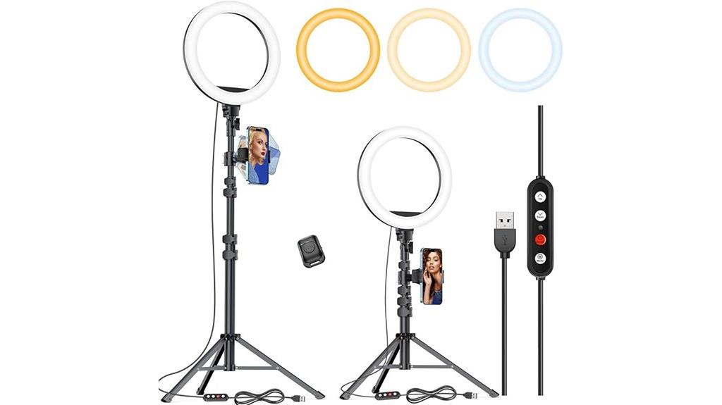 adjustable tripod selfie light