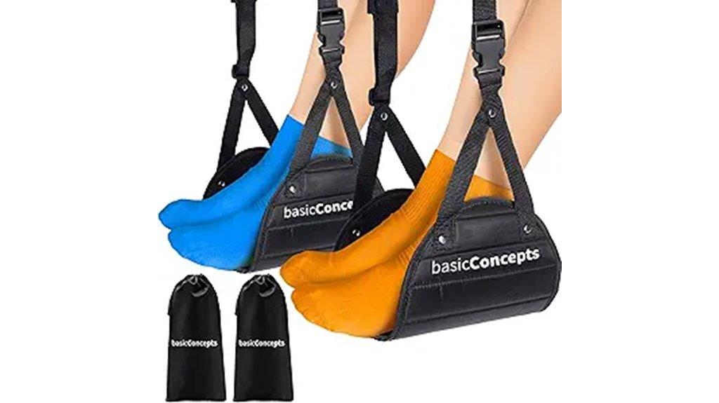 airplane foot hammock set