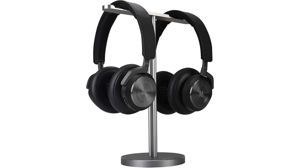 aluminum double headphone stand
