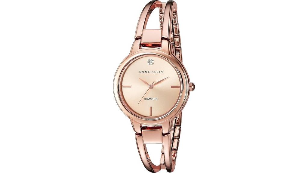 anne klein diamond bangle watch